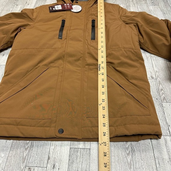 Swiss Tech | Youth Shell Winter Parka Jacket | Size Large | Tan - Picture 6 of 13